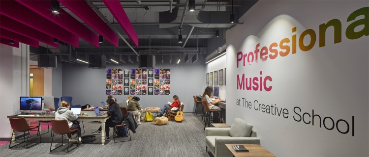 Toronto Metropolitan University Professional Music Lounge